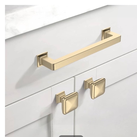 Asidrama 10 Pack 5‎ Inch(128mm) Brushed Brass Kitchen Cabinet Handles, - Picture 2 of 12